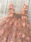 Fairy Floral Baby Girl 1st Birthday Flower Dress Rhinestone One
