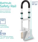 Adjustable Bathtub Grab Bar Safety Shower Rail Senior Elderly Handicap 300lb