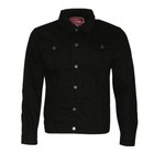 Mens Denim Jean Jacket Faded Premium Cotton Button Up Slim Fit  Red Label