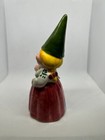 Vintage 1979 Unieboek B V 6  Female Blonde Girl Gnome Bell Figurine