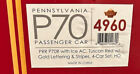 Broadway Limited 4960 P70r Passenger Cars With Ice Ac  Prr 4-car Set  gold  Ho