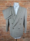 Vtg Pal Zileri 2 Piece Suit Mens 40r Pants 30x30 Gray Beige Double Breast