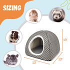 Rabbit Hideout Large Bunny Bed Washable Rabbit House And Hideout Fleece Guinea P