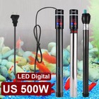 Lcd Digital Anti-explosion Aquarium Heater 500w  Adjustable Temp For Fish Tank