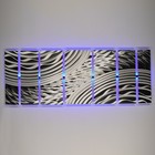 Color Changing Led Modern Abstract Metal Wall Art Sculpture Painting Decor Rgb