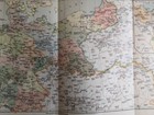 1898 Middle Europe Vintage Geographical Map Original 19 X 9 5  Color C12-6