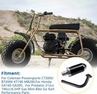 Exhaust Muffler Pipe Kit For Predator 212cc 196cc 6 5hp Gas Mini Bike Go Kart