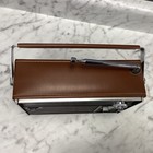 Vintage Panasonic Rf-933 Fm am Transistor Radio Brown Faux Leather Case Japan