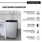 Edgestar Kc2000 20 w Kegerator And Keg Beer Cooler For Full Size - Stainless