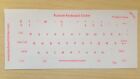Russian Red Keyboard Transparent Sticker No Reflection  Best Quaility