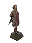 Antique Signed Austrian Cold Painted Bronze Figurine Of Schubert 