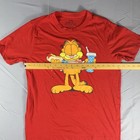 Garfield Patriotic Short Sleeve T-shirt Youth 2xl Red Graphic Print