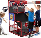 2 In 1 Dual Shot Basketball Arcade Game With 2 Dart Boards electronic Scorebo   