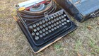 Rare Museum Piece Ww2 Era Olivetti Ico Typewriter W Case Black Gloss Model