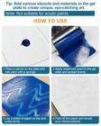 Ucec 2 Pack Gel Printing Plate Kit  8x10 Inch 8  X 10   with 4   Brayer 