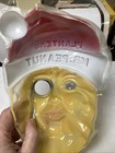 Planters Peanuts Mr Peanut Santa Face Mask  Thin Plastic 1950   s No Tears In Mask