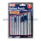 9pc Heavy-duty Hollow Hole Punch Set  Gasket Vinyl Plastic Rubber Leather