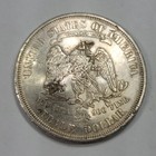 1876 S Trade Silver Dollar  1 Au With Chopmarks Amazing Chops Pq  j870