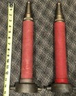 2 - Vintage Antique Brass Fire Hose Nozzles Playpipe Navy Ship - Watch The Video