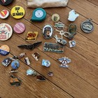 Huge Vintage Antique Estate Junk Drawer Dealer Lot Pins Buttons Glass