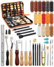  Leather Working Tools  Practical Leather Craft Kit With Waxed Thread Groover 