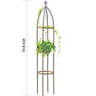 100  Metal Obelisk Garden Trellis 6 3 Ft Tall Sturdy Plant Support For Climbing