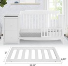Salcod Toddler Guardrail Delta Crib White