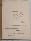 Warner Bros -seven Arts Original Tv Estimating Script The Prison Story Signed