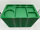 Lot Of 25 Cambro Lunch Food Trays 6 Compartments  Daycare  Camp  Picnics 915cw