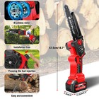 8  Mini Electric Chainsaw Cordless Brushless Handheld Chain Saw With 2 Batteries