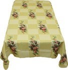 Sprigs Of Holly Christmas Fabric Tablecloth Water Resistant Holiday Rectangle