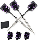 24g 90  80  Tungsten Professional Steel Tip Darts Set Point Protector