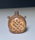 Hand Carved Celtic Knot-work Essence Bottle For Necklace Pendant