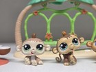 Littlest Pet Shop Toy Monkey Petriplets Swing Play Set  1551   1552   1553
