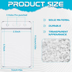 100 Pack Vertical Id Badge Holders  Clear Waterproof Plastic Card Holder