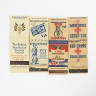Vintage 12 Matchbook Cover Matchcover Lot Space Age British Greek War America