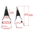 28  Chrome Backrest Sissy Bar For Harley Cvo Street Glide Road King 2009-2024