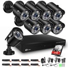 Xvim 8ch 1080p Outdoor Security Camera System Cctv Waterproof Night Owl Vision