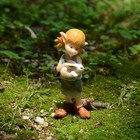 Miniature Fairy Garden And Terrarium Pixie Hugging Bunny Figurine