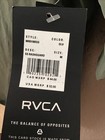 Rvca Men   s Rash Guard Shortsleeve Uva   Uvb Protection Olive Green Medium New Um