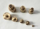 Early 19th Century  Brass Apothecary Weights  Set Of 2  Weight Range 50g To 1g
