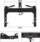 3 Point Quick Hitch Attachment   2  Receiver For Category 1 Tractors  3000 Lbs
