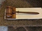 Wooden Handcrafted Gavel Hammer Hardwood Gavel sound Block Lawyer Judge Auction