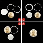 100pcs 30 6mm Direct Fit Airtight Jfk Half Dollar Coin Holders Capsules Collect