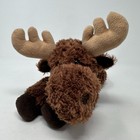 Aurora Moose Plush Flopsie Stuffed Animal Cute Brown Laying Cuddle Soft Toy Doll