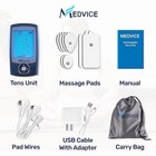 Medvice Rechargeable Tens Unit Muscle Natural Pain Relief  2nd Gen 16 Modes