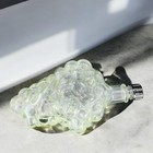 Vintage Clear Glass Grape Cluster Shaped Vanity Wine Bottle Decanter With Lid