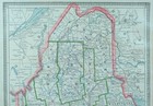 Vintage 1885 Maine Map 10 x13  Old Antique Original Bangor Portland Lewiston Me