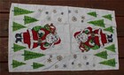 Vintage Santa Christmas Mcm Linen Tea Towel 16  X 28 