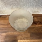 Vintage Indiana Frosted Glass Ice Bucket Christmas Holly Berries Serving Bowl 7   